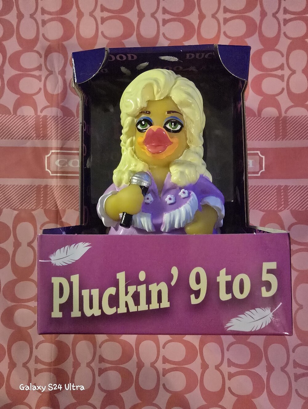 Celebriducks Dashboard Pond Duckin' 9 To 5 Dolly Rubber Duck NEW - Picture 2 of 10